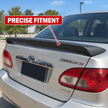 NINTE Rear Trunk Wing Spoiler Fit for 2003-2008 Toyota Corolla CE LE S Primed Matte Black ABS - NINTE