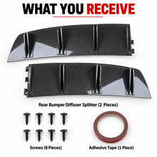 NINTE Rear Bumper Diffuser Splitter Lip Fit for Dodge Challenger 2008-2021 Painted One Piece Sport Style Without Logo