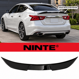 NINTE Rear Spoiler Wing Fit for NISSAN Maxima Sedan 2016-2023 Glossy Black Highkick Style - NINTE