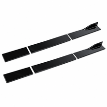 NINTE Side Skirt Extension Rocker Splitter Lip Kit Fit for KIA Stinger 2018-2023 Gloss Black PP 6-Piece Without Logo
