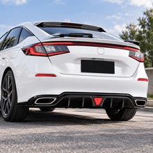 NINTE Rear Bumper Diffuser Fit for Honda Civic Hatchback 4-Door 2022-2025 Painted Gloss Black One Piece Sport Style Without Logo - NINTE