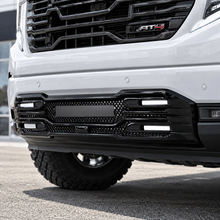 NINTE Front Lower Grille Cover Trim Fit for GMC Sierra 1500 SLT AT4 2022-2025 Painted Gloss Black One Piece ABS Insert Overlay