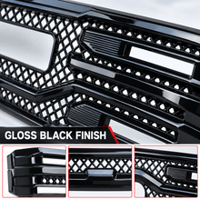 NINTE Front Lower Grille Cover Trim Fit for GMC Sierra 1500 SLT AT4 2022-2025 Painted Gloss Black One Piece ABS Insert Overlay