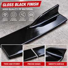 NINTE Side Skirt Extension Rocker Splitter Lip Kit Fit for KIA Stinger 2018-2023 Gloss Black PP 6-Piece Without Logo