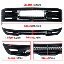 NINTE Front Lower Grille Cover Trim Fit for GMC Sierra 1500 SLT AT4 2022-2025 Painted Gloss Black One Piece ABS Insert Overlay