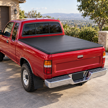 NINTE Rear Soft Roll-Up Tonneau Cover Fit for Toyota Pickup 1989-1994 and Tacoma 1995-2004 6 ft Short Bed Black Vinyl Clamp-on No-Drill