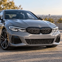 NINTE Front Grille Fit for BMW G20 330i M340i 2019-2022 Painted Gloss Black ABS Plastic Diamond Style Direct Replacement - NINTE