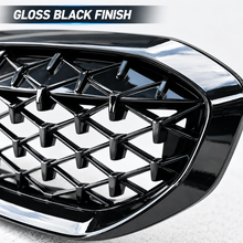 NINTE Front Grille Fit for BMW G20 330i M340i 2019-2022 Painted Gloss Black ABS Plastic Diamond Style Direct Replacement - NINTE