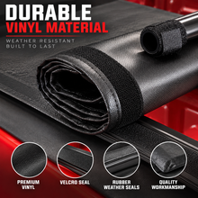NINTE Rear Soft Roll-Up Tonneau Cover Fit for Toyota Pickup 1989-1994 and Tacoma 1995-2004 6 ft Short Bed Black Vinyl Clamp-on No-Drill