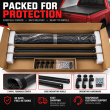 NINTE Rear Soft Roll-Up Tonneau Cover Fit for Toyota Pickup 1989-1994 and Tacoma 1995-2004 6 ft Short Bed Black Vinyl Clamp-on No-Drill