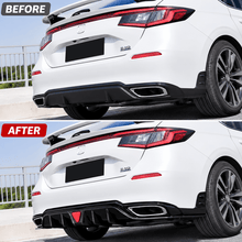 NINTE Rear Bumper Diffuser Fit for Honda Civic Hatchback 4-Door 2022-2025 Painted Gloss Black One Piece Sport Style Without Logo - NINTE