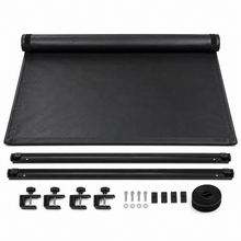 NINTE Rear Soft Roll-Up Tonneau Cover Fit for 1999-2006 Chevy Silverado GMC Sierra 1500-3500 and 2007 Classic 6.5 ft Bed Black