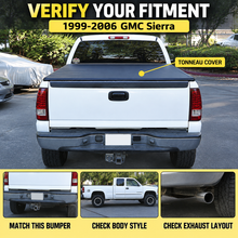 NINTE Rear Soft Roll-Up Tonneau Cover Fit for 1999-2006 Chevy Silverado GMC Sierra 1500-3500 and 2007 Classic 6.5 ft Bed Black