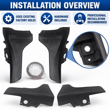 NINTE Front Mud Flaps Splash Guards Fit for Infiniti Q50 / Q50S 2014-2023 Unpainted Matte Black ABS Bolt-On Kit - NINTE