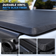 NINTE Rear Soft Roll-Up Tonneau Cover Fit for 1999-2006 Chevy Silverado GMC Sierra 1500-3500 and 2007 Classic 6.5 ft Bed Black