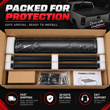 NINTE Rear Soft Roll-Up Tonneau Cover Fit for 1999-2006 Chevy Silverado GMC Sierra 1500-3500 and 2007 Classic 6.5 ft Bed Black