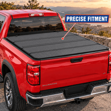 NINTE 5.8FT 4-Fold Hard Truck Bed Tonneau Cover Fit for 2019-2026 Silverado Sierra 1500 2500HD Black Clamp-On Waterproof UV Resistant - NINTE