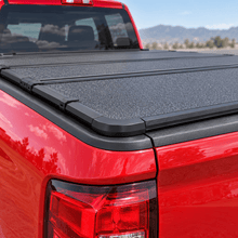 NINTE 5.8FT 4-Fold Hard Truck Bed Tonneau Cover Fit for 2019-2026 Silverado Sierra 1500 2500HD Black Clamp-On Waterproof UV Resistant - NINTE