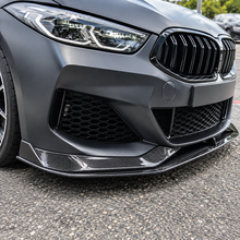 NINTE Front Bumper Lip Splitter Fit for BMW 8 Series G14 G15 G16 M850i 840i M Sport 2018-2021 Painted Carbon Fiber Look One Piece Sport Style Without Logo
