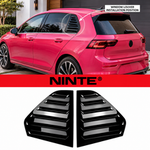 Load image into Gallery viewer, NINTE Rear Window Louver Covers Fit for Golf MK8 Hatchback 2021-2024 Gloss Black ABS Tape on Without Logo