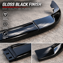 NINTE Front Bumper Lip Splitter Kit Fit for Corvette C6 Base Model 2005-2013 Painted Gloss Black ABS Plastic 3-Piece ZR1 Style - NINTE