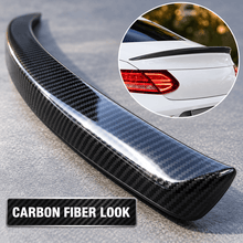 NINTE Rear Trunk Spoiler Wing Fit for Mercedes-Benz C-Class C205 Coupe 2017-2021 Painted Carbon Fiber Look One Piece Duckbill Style Without Logo - NINTE