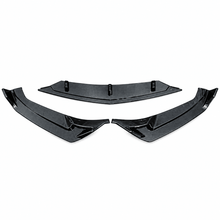NINTE Front Bumper Lip Splitter Fit for Cadillac CT5 Premium Luxury Sedan 4-Door 2024-2026 Painted Carbon Fiber Look 3-Piece Combat Style - NINTE