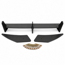 NINTE Rear Bumper Diffuser + Side Splitters Kit Fit for VW Golf R MK7 2013-2016 Painted Black Sport Style Without Logo