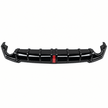 NINTE Rear Bumper Diffuser Fit for Honda Civic Sedan 4-Door 2022-2024 Painted Gloss Black ABS One Piece with Integrated LED Brake Light - NINTE