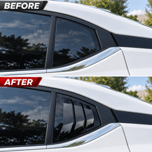 NINTE Rear Side Window Louvers Fit for Nissan Sentra 2020-2025 Sedan 4-Door Gloss Black ABS 2-Piece Sport Style - NINTE