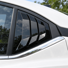 NINTE Rear Side Window Louvers Fit for Nissan Sentra 2020-2025 Sedan 4-Door Gloss Black ABS 2-Piece Sport Style - NINTE