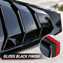 NINTE Rear Side Window Louvers Fit for Nissan Sentra 2020-2025 Sedan 4-Door Gloss Black ABS 2-Piece Sport Style - NINTE