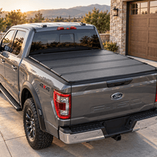 NINTE Rear Upper 4-Fold Hard Tonneau Cover Fit for 2015-2026 Ford F-150 5.5FT 66 in Short Bed Black Aluminum - NINTE
