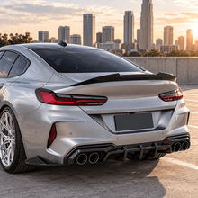 NINTE Rear Trunk Spoiler Wing Fit for BMW 8 Series G16 840i F93 M8 4-Door Gran Coupe 2019-2025 Painted Carbon Black One Piece PSM Highkick Duckbill Style Without Logo