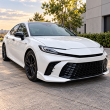 NINTE Front Bumper Lip Splitter Kit Fit for Toyota Camry SE XSE 2025 Painted Gloss White ABS 3-Piece Sport Style