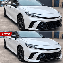 NINTE Front Bumper Lip Splitter Kit Fit for Toyota Camry SE XSE 2025 Painted Gloss White ABS 3-Piece Sport Style
