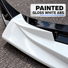 NINTE Front Bumper Lip Splitter Kit Fit for Toyota Camry SE XSE 2025 Painted Gloss White ABS 3-Piece Sport Style
