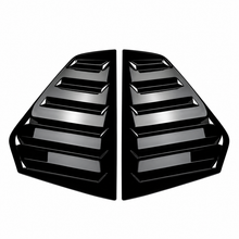 NINTE Rear Window Louver Covers Fit for Golf MK8 Hatchback 2021-2024 Gloss Black ABS Tape on Without Logo