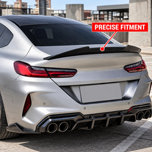 NINTE Rear Trunk Spoiler Wing Fit for BMW 8 Series G16 840i F93 M8 4-Door Gran Coupe 2019-2025 Painted Carbon Black One Piece PSM Highkick Duckbill Style Without Logo
