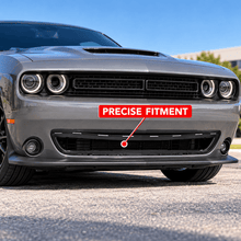 NINTE Front Lower Grille Reinforcement Fit for Dodge Challenger 2015-2022 Black Plastic One Piece Replacement - NINTE