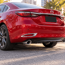 NINTE Rear Bumper Fog Light Cover Trim Kit Fit for Mazda 6 Atenza 2019-2020 High-Gloss ABS Tape-on 2-Piece - NINTE