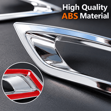 NINTE Rear Bumper Fog Light Cover Trim Kit Fit for Mazda 6 Atenza 2019-2020 High-Gloss ABS Tape-on 2-Piece - NINTE