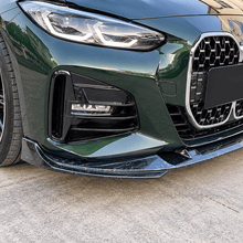 NINTE Front Bumper Lip Splitter Kit Fit for BMW 4 Series G22 Coupe G23 Convertible M Sport 2020-2026 Granite Pattern ABS Full-Length One-Piece Main Lip Without Logo - NINTE