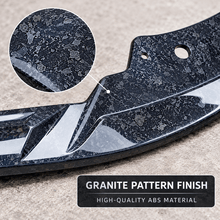 NINTE Front Bumper Lip Splitter Kit Fit for BMW 4 Series G22 Coupe G23 Convertible M Sport 2020-2026 Granite Pattern ABS Full-Length One-Piece Main Lip Without Logo - NINTE