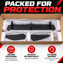 NINTE Rear Bumper Diffuser + Side Splitters Kit Fit for VW Golf R MK7 2013-2016 Painted Black Sport Style Without Logo