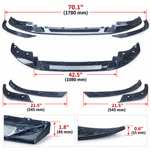 NINTE Front Bumper Lip Splitter Kit Fit for BMW 4 Series G22 Coupe G23 Convertible M Sport 2020-2026 Granite Pattern ABS Full-Length One-Piece Main Lip Without Logo - NINTE