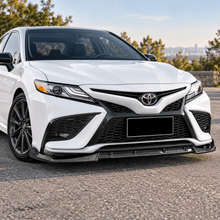 NINTE Front Bumper Lip Splitter Kit Fit for Toyota Camry SE XSE Sedan 2021-2024 Painted Carbon Fiber Look