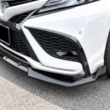 NINTE Front Bumper Lip Splitter Kit Fit for Toyota Camry SE XSE Sedan 2021-2024 Painted Carbon Fiber Look