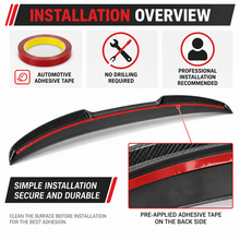NINTE Rear Trunk Spoiler Wing Fit for BMW 8 Series G16 840i F93 M8 4-Door Gran Coupe 2019-2025 Painted Carbon Black One Piece PSM Highkick Duckbill Style Without Logo