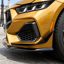 NINTE Front Bumper Side Splitter Canards Kit Fit for Ford Mustang GT S650 2-Door 2024-2025 ABS Painted Gloss Black - NINTE